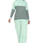 Check Co-ord Set Olive Green